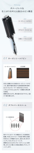 リファストレートブローアイロン　ホワイト